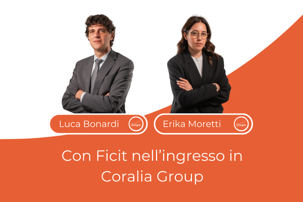 Luca Bonardi e Erika Moretti con Ficit nell&rsquo;ingresso in Coralia Group